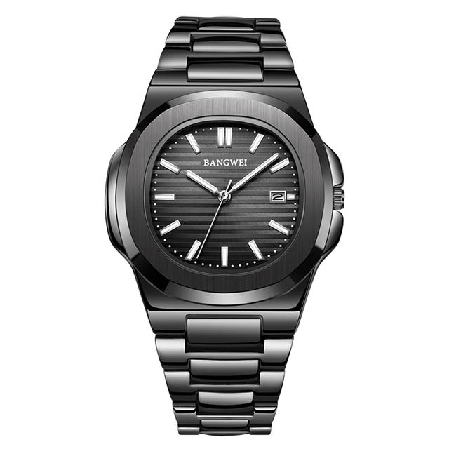 LIGE New Mens Watches Luxury Quartz Watch For Men Business Casual Wristwatch Stainless Steel Luminous Waterproof Date Clock