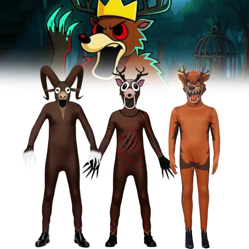 99 Deer The Nights In The Forest Deer Goat Cosplay Costume Halloween Jumpsuits