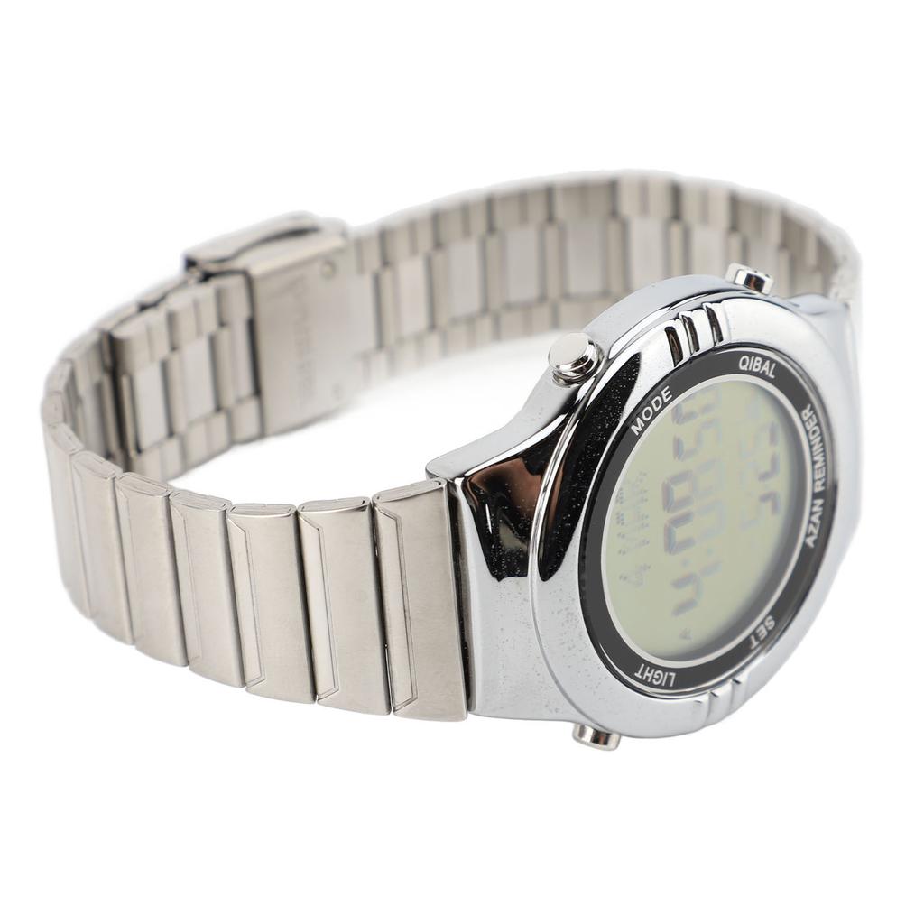 Men Multifunctional Electronic Watch Water Resistant Outdoor Sports Watch LED Digital Display Stainless Steel Wrist Watch for Men