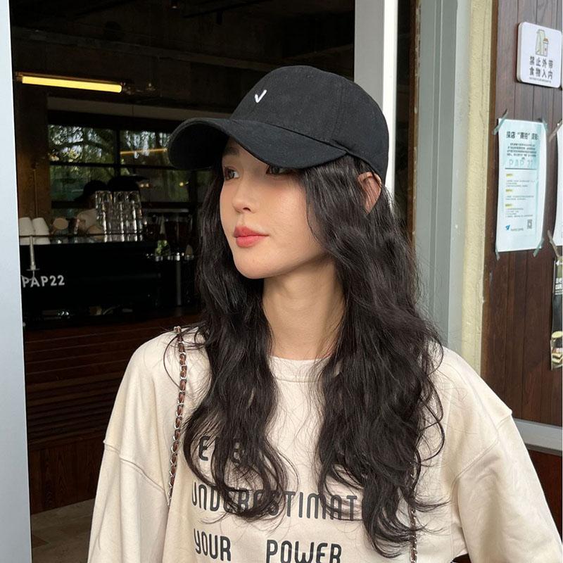 RICYGVM Embroidery Letter Baseball Hat For Women Sunshade Peaked Cap Solid Color Duck Tongue Caps Unisex Outdoor Sunscreen Visor