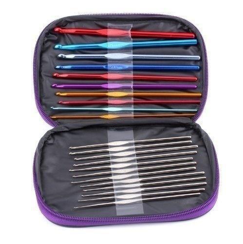 22pcs/Set Crochet Latch Hook Crochet Braids Needle Threader Hair Weaving Needle Hair Tools Hair Extensions Accessories Weaving Thread