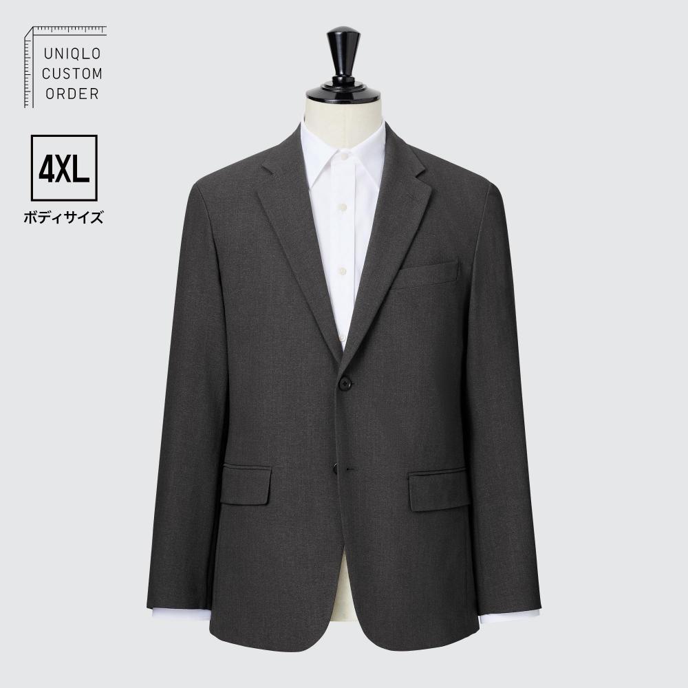 Uniqlo Japan Impressive Jacket 2way Stretch  Wool Like  4xl Size  Length 76 78cm  Sleeve Length 62 64cm  Can Be Set Up