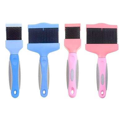 Stainless Steel Pet Hair Brush Double Sided Pet Hair Cleaning Comb Pet Hair Detangling Comb Cats