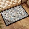 American Retro Diatomaceous Earth Bathroom Floor Mat - Absorbent, Non-Slip, Stain & Wear Resistant, Easy Care for Toilet Entrance