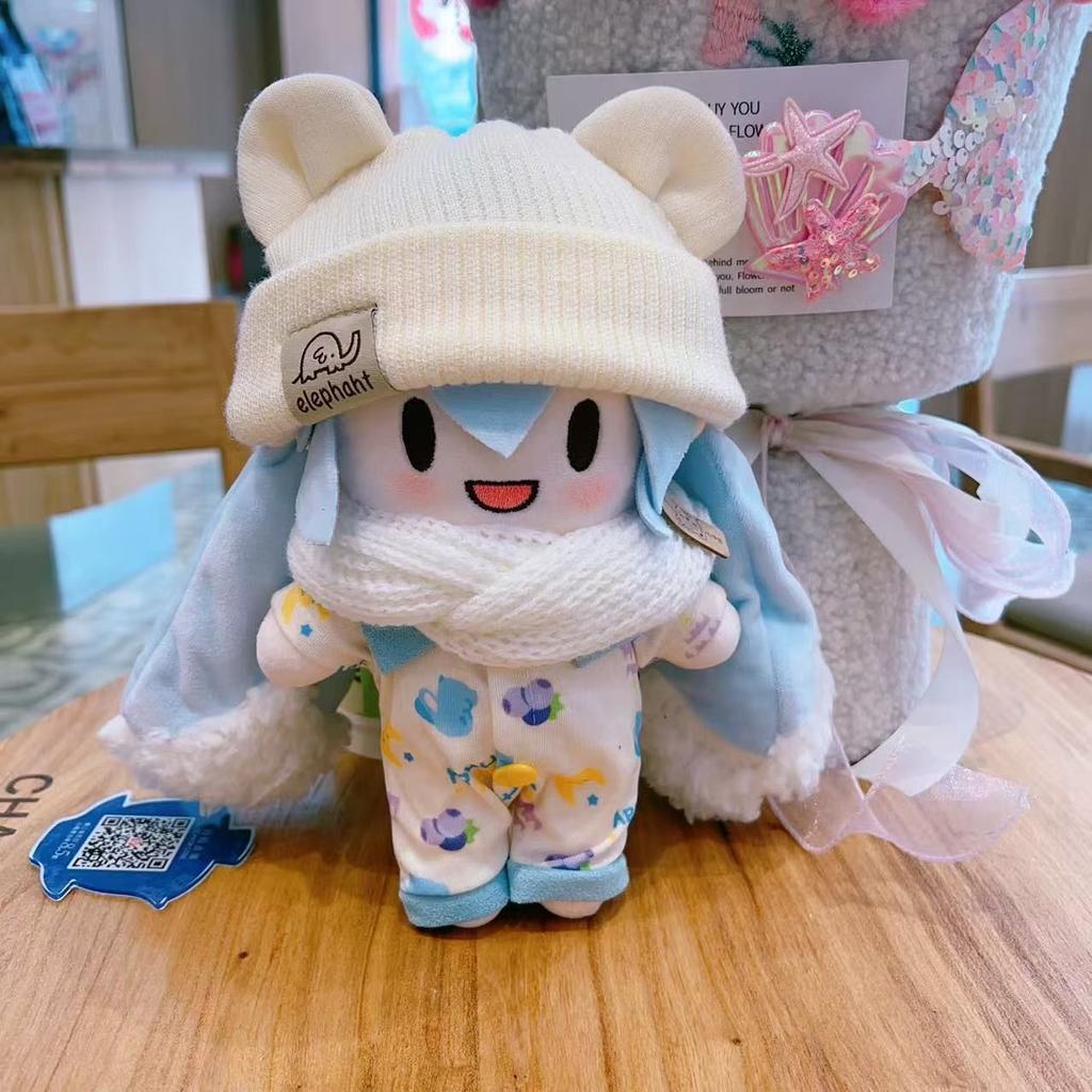 Kawaii Hatsune Miku Snow Princess Anime Cartoon Plush Doll Dress-Up Hatsune Miku Fufu Cute Doll Christmas Gift