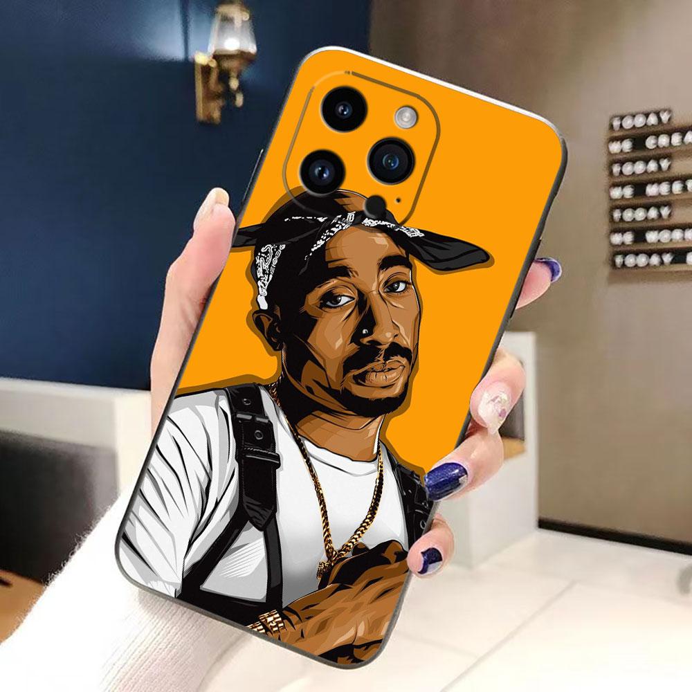 Rapper 2pac Tupac Yinuoda Cover Phone Case For iphone Apple 17 AIR 16E 16 15 14 13 12 11 Pro XR Max 8 7 Plus TPU Case Funda Capa