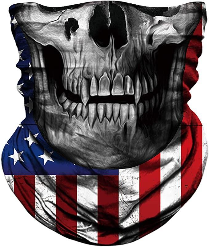 Skull Men Balaclava Ski Mask Cycling Caps Snowboard Face Cover Motorcycle Bicycle Helmet Hood Bandana Scarf Breathable Windproof