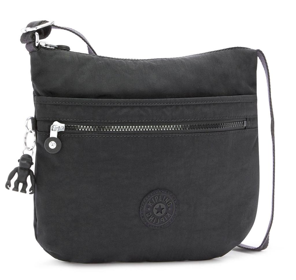 Kipling crossbody bag in charcoal and black 4x29x26 cm noir, (LxWxH)
