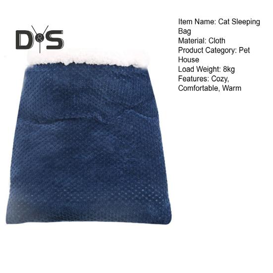 Cat Winter Sleeping Bag Cozy Warm Cat Cave Bed Flannel Covered 360-degree Warmth Cat Tunnel Bed for Kittens And Puppies