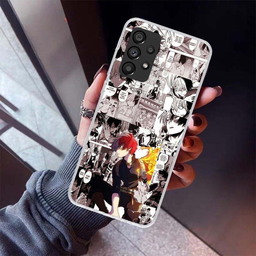 Todoroki Shoto MHA My Hero Phone Case For Samsung Galaxy A17 A57 A37 A16 A26 A36 A56 A15 A25 A35 A55 A14 A13 A54 A53 A34 A24 A33