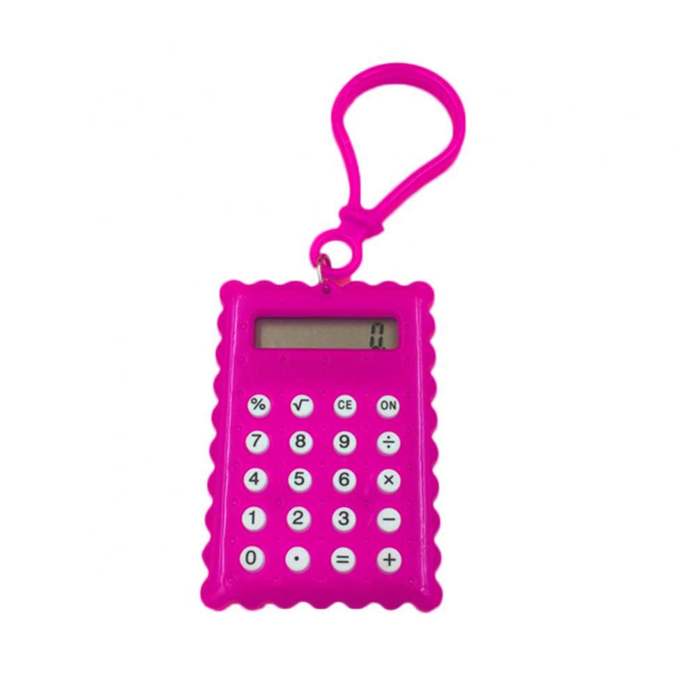 Battery Student Biscuit Shaped Calculator Calculator Keyring Electronic Calculator Stationery