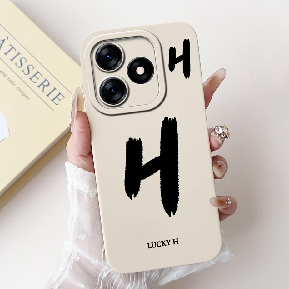 For Tecno Spark 10 4G Case Spark 10C Fashion Lucky Letters Cover Matte Phone Case For Tecno Spark 10 Pro KI7 Spark10 Soft Fundas