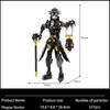 Halloween Crow Long Mouth Medieval Steampunk Style Plague Doctor Mech Model Building Blocks Toy Handpiece