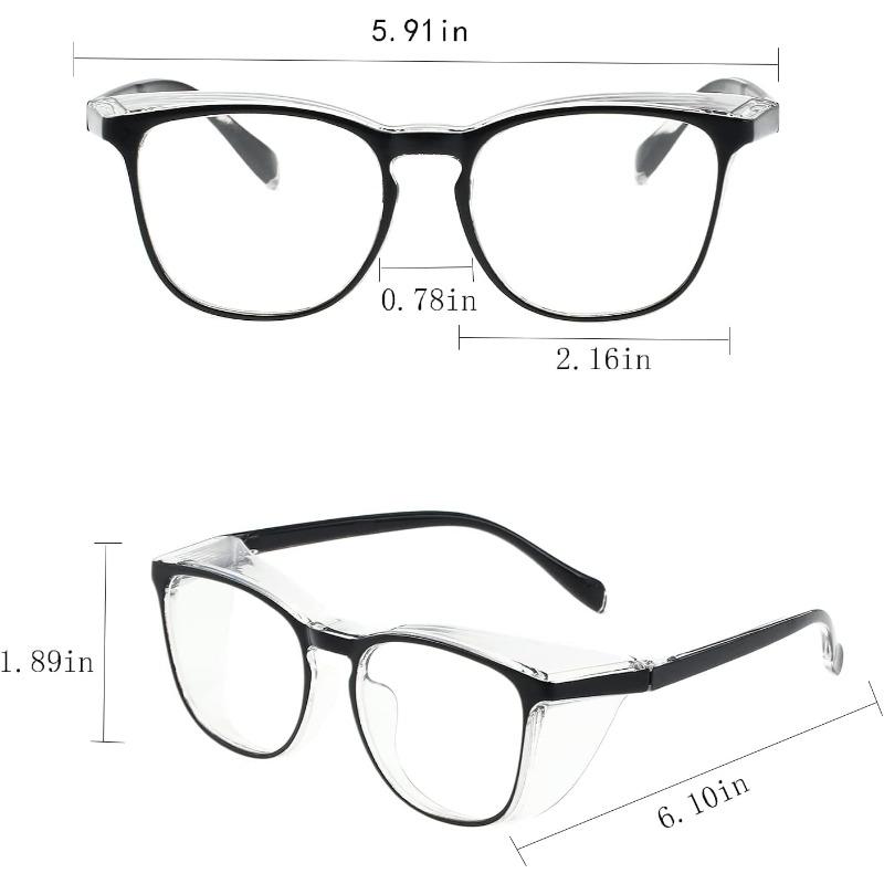 3PCS Anti Fog Safety Glasses Are Blue Light Resistant Scratch Resistant Lightweight and Comfortable for Both Men and Women