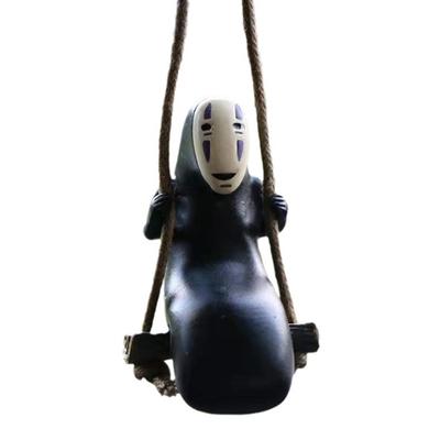 No Face Man Auto Hanger Schommel voor Auto Achteruitkijkspiegel, Huis, Kantoor
