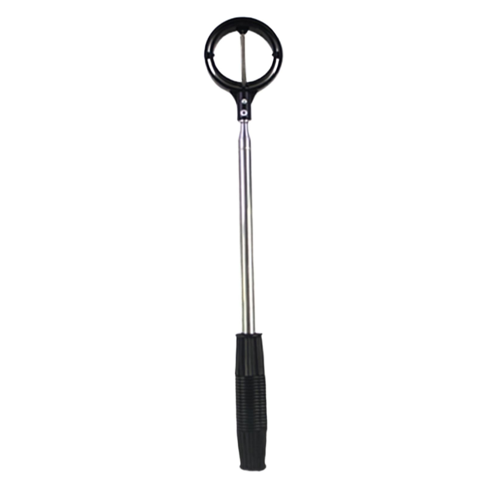 Golf Ball Retriever Double Ring Design Extendable Telescopic Pole Durable Lightweight Golf Ball Picker Tool for Easy Retrieval One Size чёрный