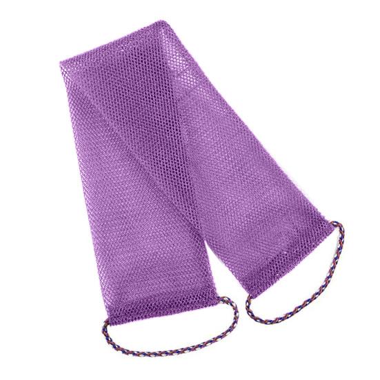 Bath Towel Soft Tough Material Long Drawstring Design Dense Mesh Home Bathroom Back Scrubbing Towel Shower Accessory