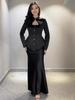 2025 Autumn Sexy Long Sleeve Fashion Dress Set for Women