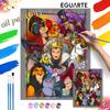 Disney Digitale olieverf klassieke film schurken kunst handgemaakt doe-het-zelf cadeau huisdecoratie