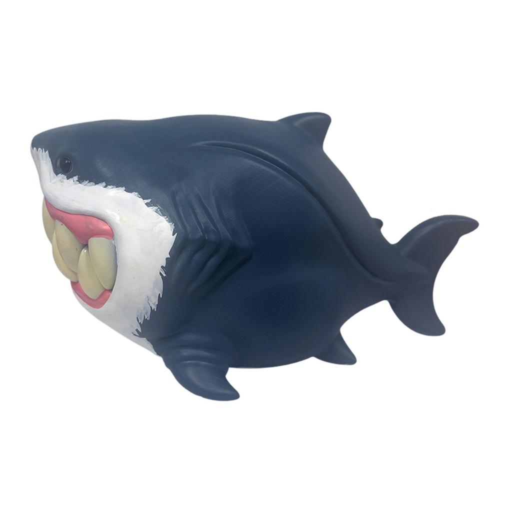 Cartoon Bucktooth Shark Statue Easy To Display Lightweight Desktop Ornaments Suitable for Friends Family Coworkers