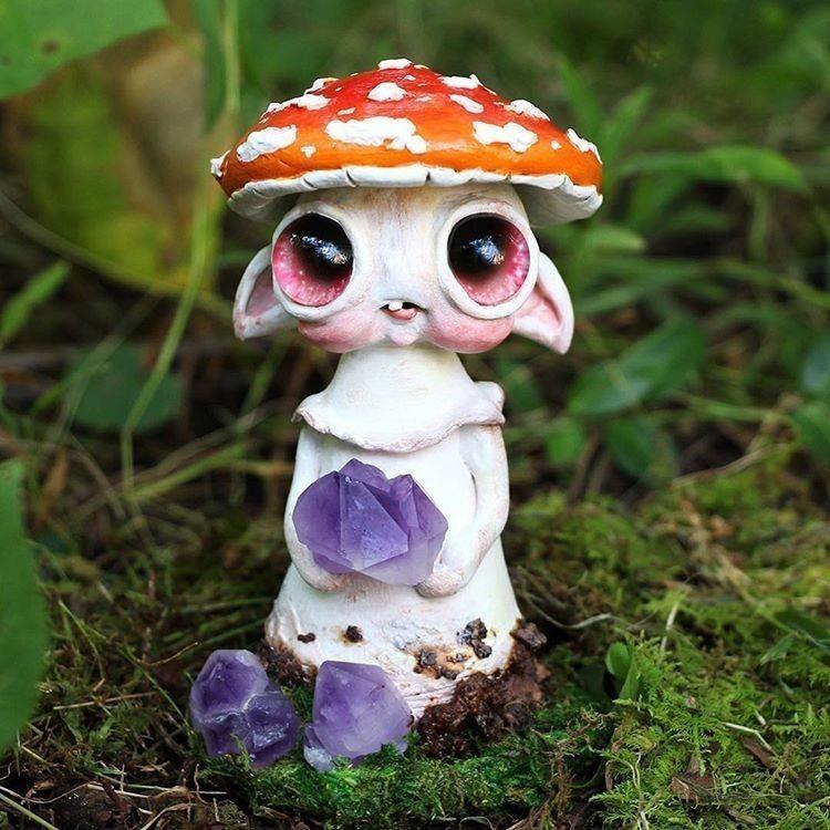 

Эльф Гриб Красочное Изделие из Смолы Креативный Домашний Декор Для Сада Патио Витринный Стол Mushroom Fairy A