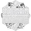 5Pcs 0.5 Inch 26 Alphabet Planner Stickers Waterproof Black White Diy Letter Decorative Sticker For Kids Cup Laptop Decoration