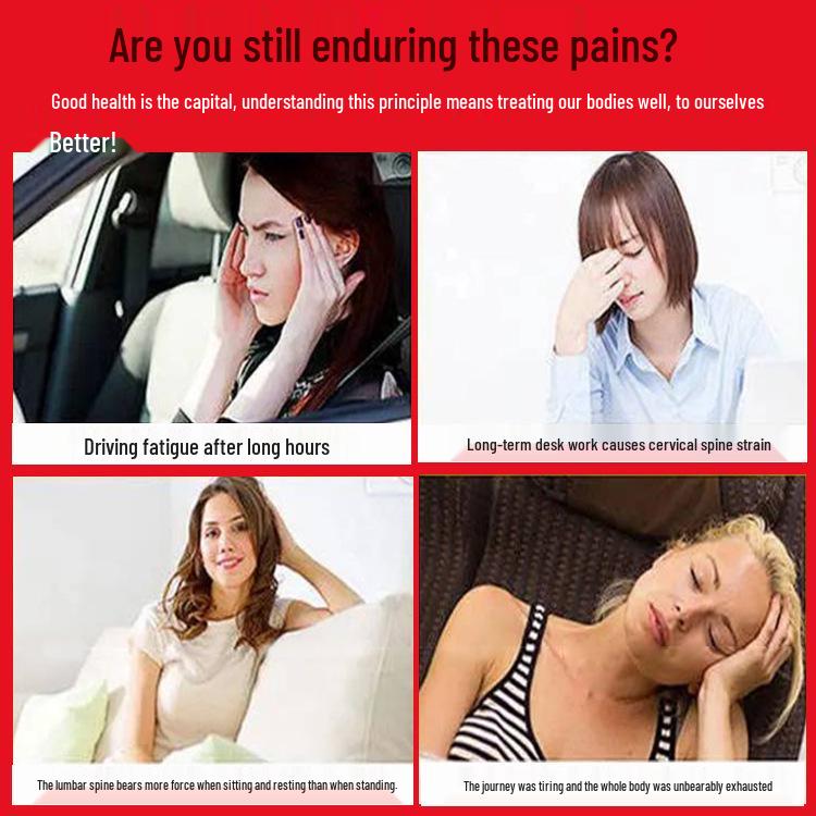 Podgrzewana poduszka masująca na całe ciało z podparciem szyi, lędźwi i pleców