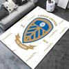 Leeds United Teppich für Wohnzimmer Schlafzimmer Zuhause Sofadekoration, Kinder Spiel rutschfeste Bodenmatte