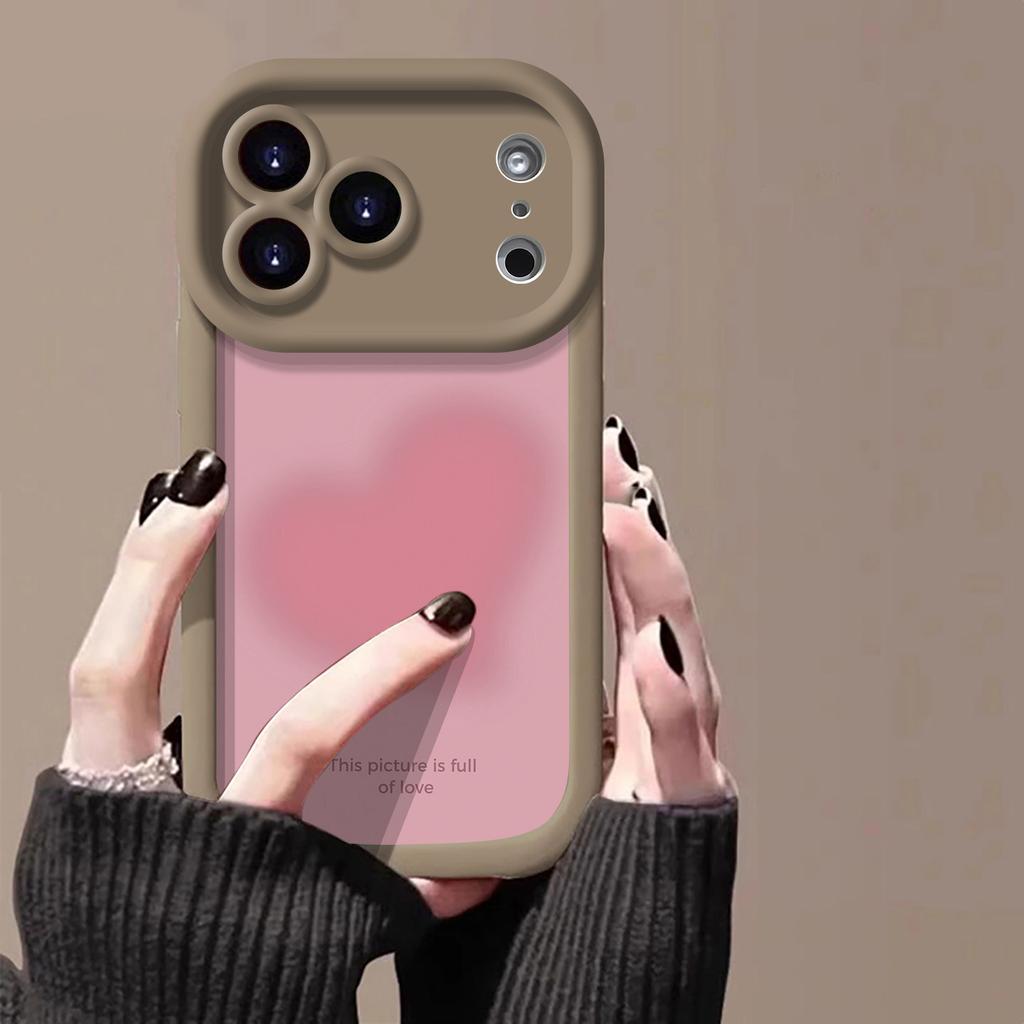 Gradual change of love applies to Apple 17 mobile phone case iPhone16Plus Apple 14 protective case women's 13 cartoon