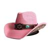 Vintage Style Straw Cowboy Hat For Men And Women Wide Brim Cowboy Hat Western Beach Sun Hat Sombrero