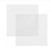 6Pieces White Cats Face Mask Unpainted Masquerades Mask for Halloween Includes Furry Trim Eye Mesh Felted Cloth Sticker