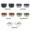 Anti-UV Rimless Women's Sunglasses Classic INS Women Sunglasses Cool Retro Frame Eyewear  Gift