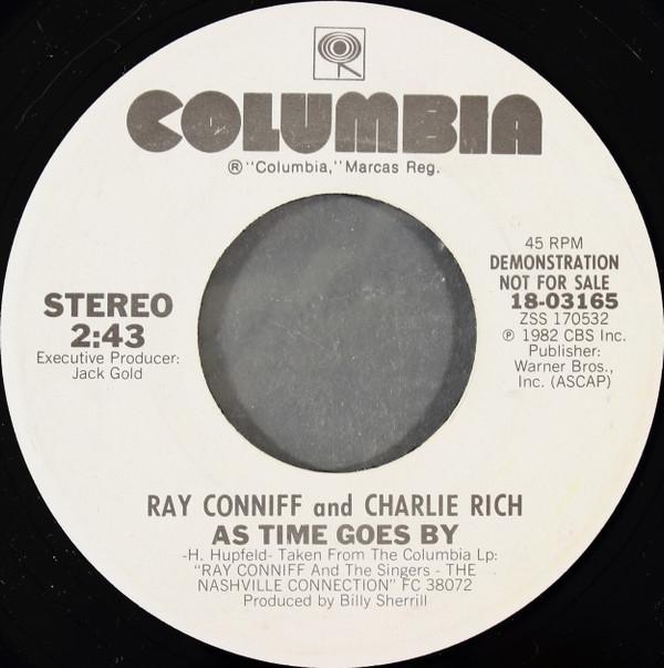 

7inch Record RAY CONNIFF CHARLIE RICH As Time Goes By 1803165PROMO COLUMBIA 1982 US Pop Used