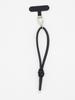 Woven Leather Pendant Keyring & Bag Accessory
