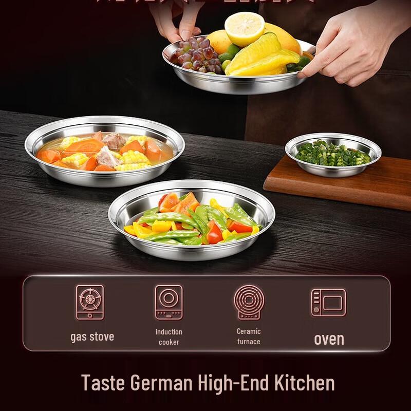 SSGP 316 Stainless Steel Round Dinner Plate Set