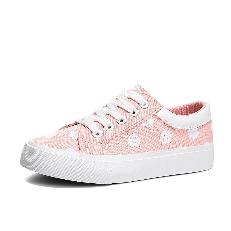 Mädchen Canvas Schuhe Buchstaben Persönlichkeit Koreanische Version Mode vielseitig vulkanisierte Schuhe weiche Sohle atmungsaktiv kleine Mädchen Stoffschuhe Board Schuhe