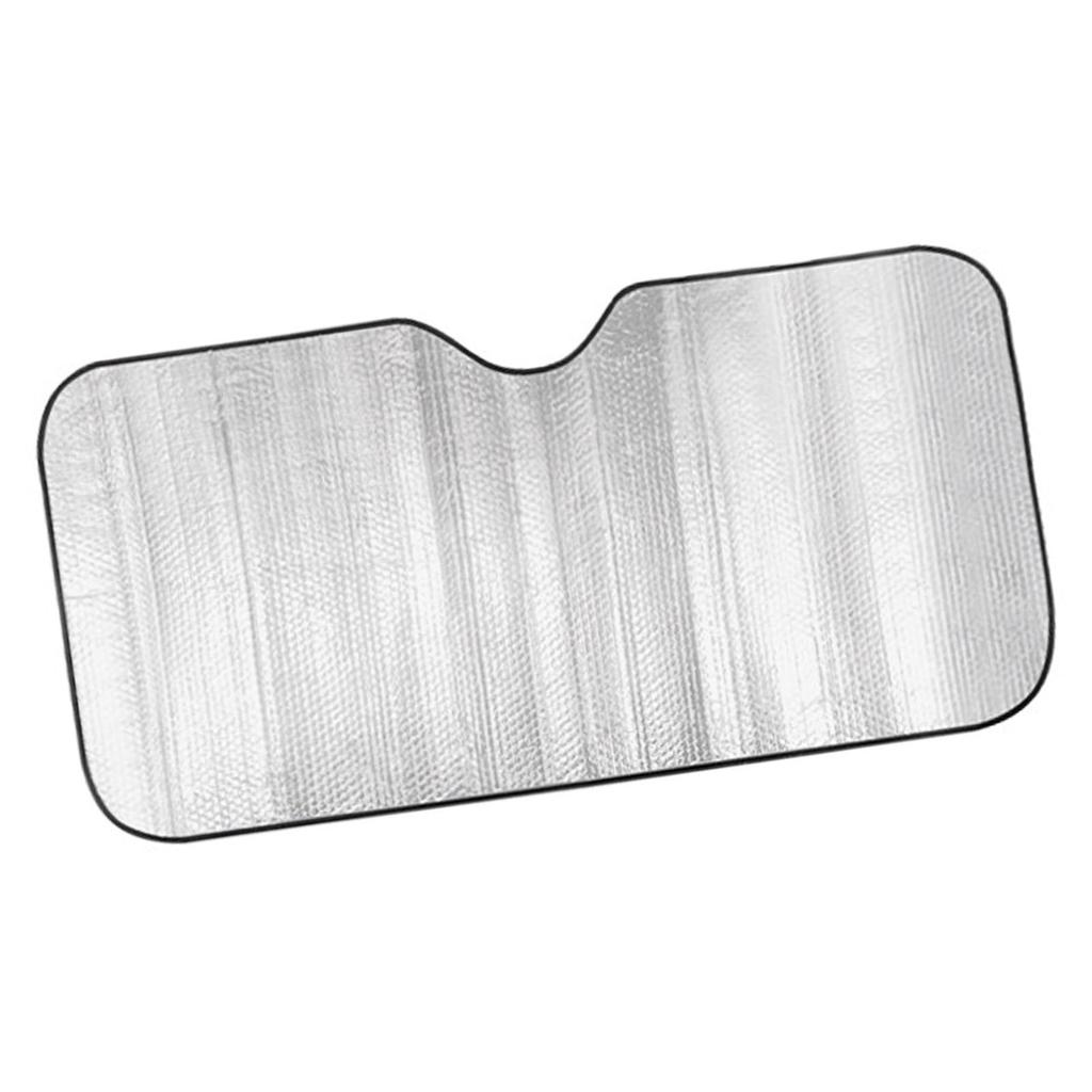 Car Windshield Sun Shade Aluminum Foil Thickened Heat Insulation Front Window Sun Visor Shield Block for Trucks Large 140x70cm/55.11x27.55in