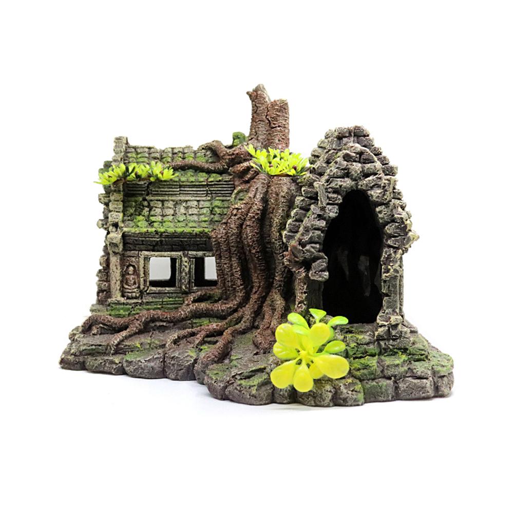 Artificial Tree House Ornaments Resin Crafts Pet Supplies Aquarium Fish Tank Beautification Decoration Accessories