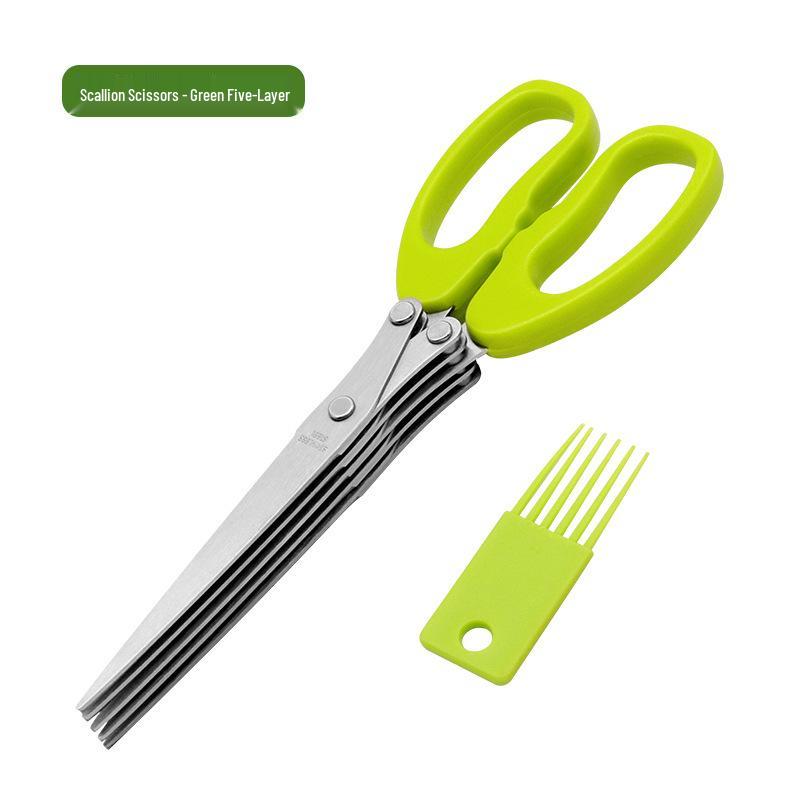 Multi-Layer Stainless Steel Herb Scissors