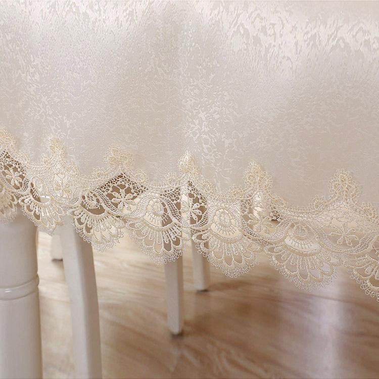 Mantel de lujo ligero nórdico, mantel de seda Jacquard de alta calidad, impermeable, a prueba de aceite, mantel de café, mantel de cojín