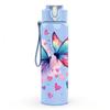 1PC Colorful Butterfly Wing Art Print 750ml Color Plastic Sports Water Bottle Leakproof Flip Straw Lid Suitable for Sports Office Home Use