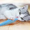 Cat Teeth Brushing Toy Teeth Cleaning Cat Stick Fish-shaped Silicone Toy Chew Resistant Interactive Toys Catnip Pet Supplies