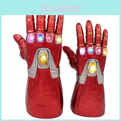 Avengers Endgame Iron Man Infinity Gauntlet LED-Handschuhe für Erwachsene und Kinder