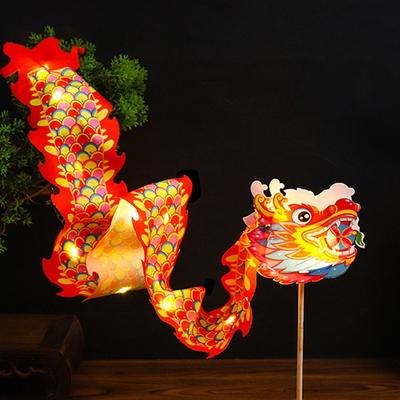 Čínský Dračí Tanec Lampion Tradiční Ručně Vyráběný Tančící Drak Stuha Požehnání Ruční Dračí Lampion Festivalové Párty Potřeby