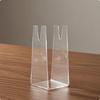 2 Acrylic Table Tennis Racket Stands, Display Vertical C-shaped Compact Size,