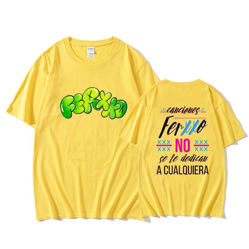 

Футболки Ferxxoo, футболка с принтом рэпера, мужские летние футболки с короткими рукавами, футболки в стиле Харадзюку из 100% хлопка, одежда Y2K, уличная одежда XXXL