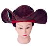 Adult Brown Pirate Captain Cap Holiday Party Vintage Tricorn Hat Pirate Cowboy Hat  Men Headwear