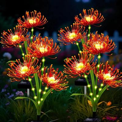 Solarbetriebene LED Leuchtende Kleine Blume Bodenlampe Außen Wasserdichte Lampe Für Rasen Terrasse Atmosphäre Simulationsblumenlampen