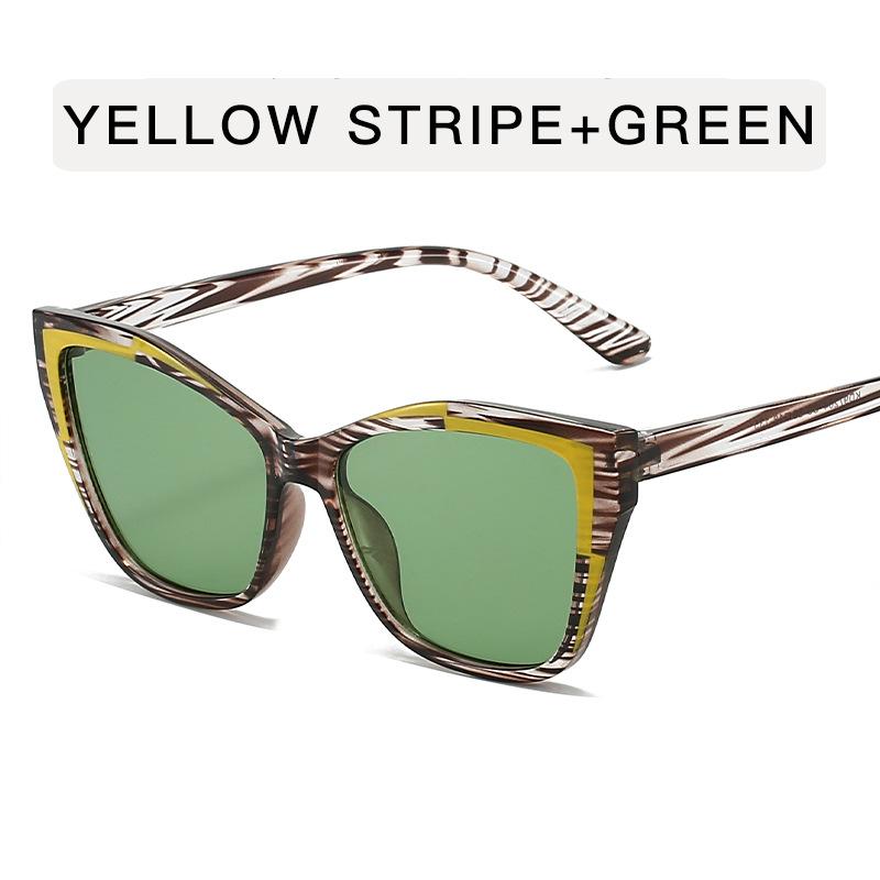 European American Sunglasses Women Vintage Stylish Cat Eye Shape Outdoor Sun Glasses Travelling Driving Sunglass Women