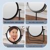 High-Value Metal Desktop Makeup Mirror - Single-Sided Vanity for Home, Dorm, or Student Use